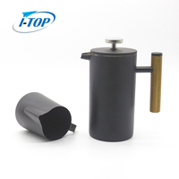 Itop — cafetière Double couche à isolation épaisse, presse française, en acier inoxydable