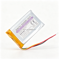 Batterie rechargeable au lithium polymère 3,7 V 1850 mAh, batterie Li-polymère personnalisée OEM pour appareils GPS Bluetooth