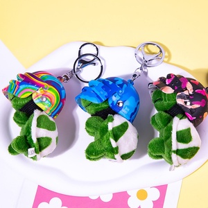 Llavero de Peluche Pequeño, Llavero de Tortuga de Animales de Peluche con Casco, Juguetes Blandos <span class=keywords><strong>Kawaii</strong></span> Peluches, Llaveros, Colgantes para Bolso de Mujer - Product Image 5
