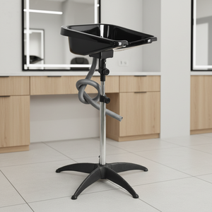 Bac à <span class=keywords><strong>shampoing</strong></span> portable réglable en hauteur pour lavage de cheveux, idéal pour salon de coiffure - Product Image 1