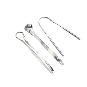 Gran oferta, 3 uds., Kits de raspador de limpieza de lengua dorada de acero inoxidable, raspadores de lengua de higiene bucal - Product Image 4