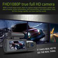 New1.97 ''double objectif Dash Cam HD 1080P voiture enregistreur vidéo moniteur de stationnement Vision nocturne voiture caméra voiture DVR
