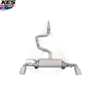 Silencieux d'échappement Valvetronic Performance Catback pour VW Scirocco R 2.0T 2015, en acier inoxydable SS 304, testé à 100% selon les normes OEM