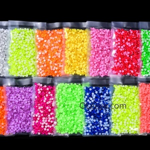 Série Néon OLeeya – Strass en Verre en Gros, Cristaux Plats Non Thermocollants pour Artisanat et Gobelets en Strass - Product Image 3