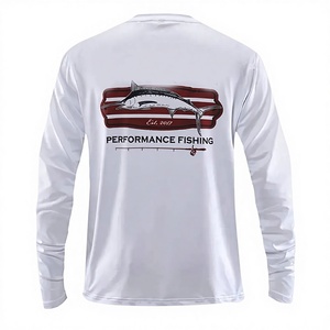 Vêtements de pêche respirants à manches longues avec logo personnalisé, séchage rapide, protection UV UPF50+, polyester durable, impression numérique - Product Image 3