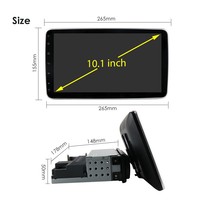 Autoradio double DIN 10,1 pouces QLED avec CarPlay sans fil, Android Auto, navigation GPS Bluetooth, lecteur radio FM/AM avec caméra de recul
