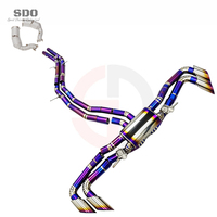 Échappement arrière en titane SDO avec collecteur catalytique compatible Lamborghini URUS 4.0T V8 2018-2026, valve OEM avec silencieux