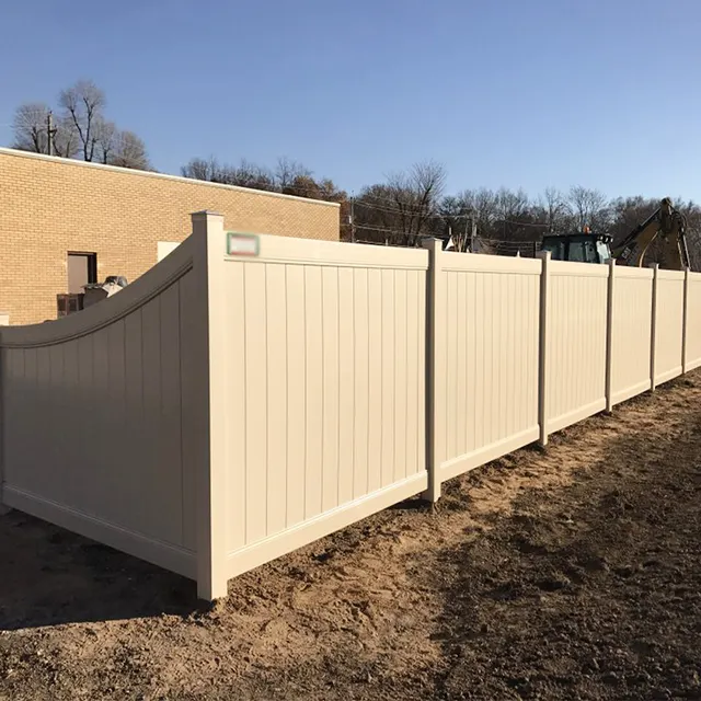 2023 Easy Install White Popular Short Garden Panel Privacy Fence Pvc 50mm