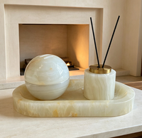 Ensemble diffuseur de parfum en pierre naturelle de luxe, décoration personnalisée pour la maison, l'hôtel, le bureau, décoration aromatique d'intérieur