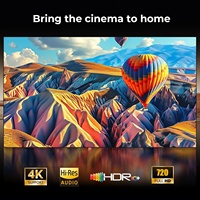 Projecteur d'étoiles HD 720P avec lampe LED de plafond à effet nébuleuse, projecteur vidéo intelligent 4K pour jeux, divertissement et soirées, 260 ANSI, Android 14