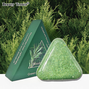 Handgemachte Bio-Kokosöl Anti-Frizz Glättende Nährende Kurkuma-Shampoo-Seife 120g Feste Haarpflege - Product Image 6