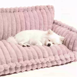 사계절 공용 겨울용 따뜻하고 부드러운 플란넬 스트라이프 반려동물 소파 분리 세탁 가능 고양이 둥지 종이 박스 포장 침대 - Product Image 4
