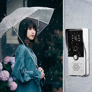 JIUAN <span class=keywords><strong>PQ</strong></span>-BJT13*3-M31 Vidéophone à écran tactile de 7 pouces 800x480PX, 3 moniteurs, 1 caméra, résistant à l'eau, système d'installation facile - Product Image 4