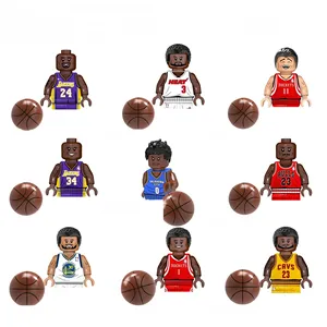 뜨거운 판매 블록 NBA 농구 유명한 별 고베 야오 밍 스포츠 미니 캐릭터 벽돌 소년 장난감 KT1021
