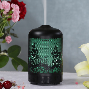 Difusor de Aroma Negro YXTY-167 de 100 ml con Luz LED, Humidificador de Aceites Esenciales con Efecto de Niebla para Uso en el Hogar y la Oficina - Product Image 4