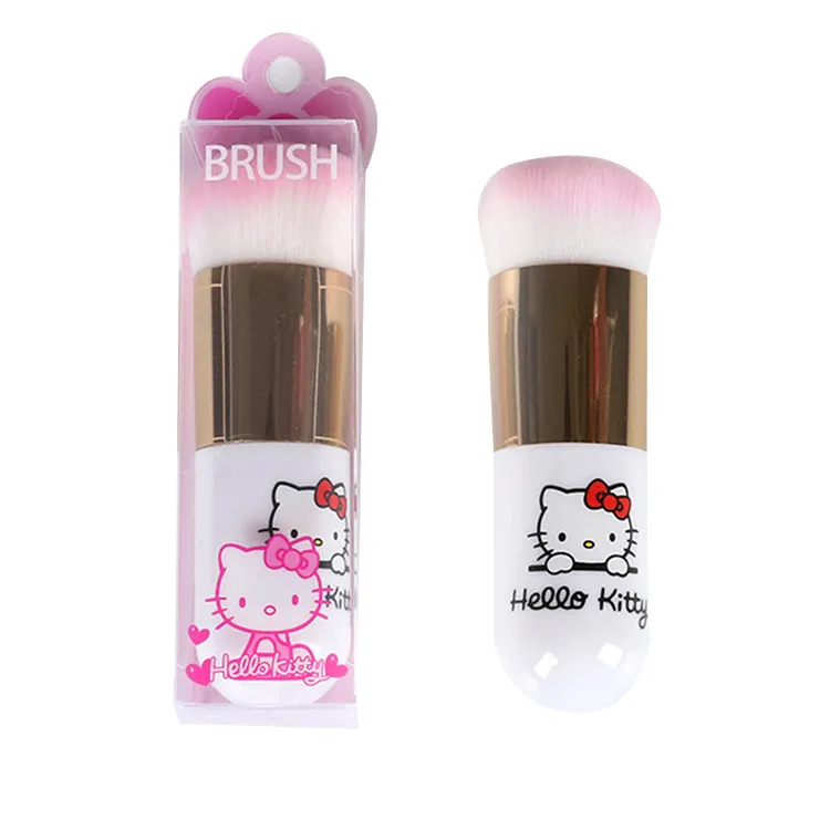 Make up vendita calda giapponese simpatico cartone animato cosmetico strumento di bellezza Helloed Kitty Blush pennello per il trucco in polvere