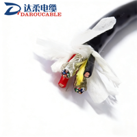 Kabel Komposit Hibrida Berkualitas 2 RG6 2 Cat6 Kabel Komunikasi Data Jaringan Terbundel Kabel Komposit Hibrida Terbundel