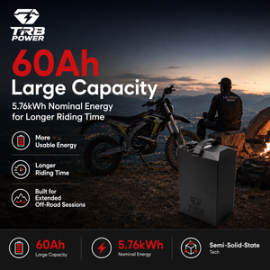 Paket Baterai Semi Solid State Surron Ultra Bee 96V60Ah TRB POWER 5.76kWh Kit Upgrade Sepeda Motor Listrik Tegangan Tinggi OEM ODM Pro - Product Image 6