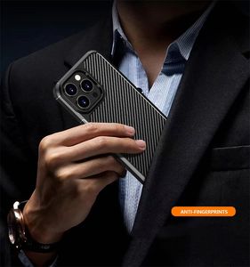 Gran oferta funda de teléfono de <span class=keywords><strong>fibra</strong></span> de carbono funda de teléfono barata para 15promax 14promax 13 12 11 x XS XR xsmax 7 8Plus - Product Image 2