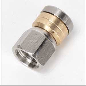 Boquilla de limpiador de alta presión de acero inoxidable de 1/4 de pulgada con presión ajustable para limpieza de alcantarillado y eliminación de lodos - Product Image 1