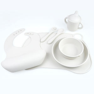 Juego de Platos de Silicona para Bebés, Libres de BPA, con Succión, Diseño de Dibujos Animados, para el Aprendizaje de la Alimentación, con Cuchara y Tenedor, Personalizable, Se Aceptan Pedidos OEM - Product Image 2