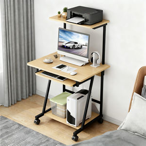 طاولة كمبيوتر محمول متعددة الوظائف قابلة للتعديل من حيث الارتفاع مع رف تخزين للمكتب المنزلي والدراسة من إنتاج المصنع - Product Image 2