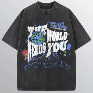 Người đàn ông của thời trang dạo phố T-<span class=keywords><strong>Shirt</strong></span> CREW NECK TEE với hộp sọ mùa hè Áo sơ mi phong cách đường phố - Product Image 3