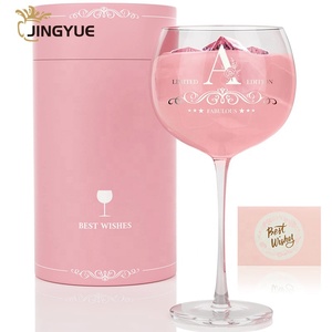 Copa de Vino de Cristal de 23oz Hecha a Mano con Forma de Globo, con Logotipo Personalizado, Regalo para Damas de Honor, Cumpleaños, Boda, Navidad, Cóctel de Ginebra - Product Image 1