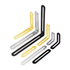 Soporte de Esquina en Forma de L Ajustable de Acero Inoxidable, Conector de Gabinete Resistente al Agua, Duradero y Fuerte, Giratorio 90 Grados - Product Image 1
