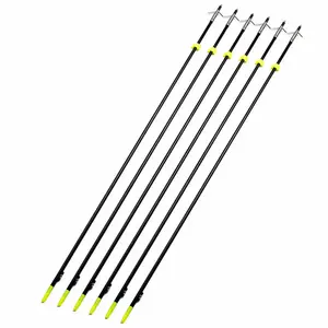 Chuyên Nghiệp Bow Câu Cá Mũi Tên Bắn Cung Bắn Cá Mũi Tên 32.5 ''Chiều Dài 8Mm Sợi Thủy Tinh Trục Mũi Tên Recurve Bow Ngoài Trời