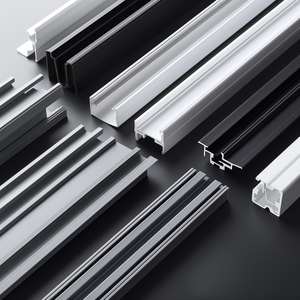 Mở Khuôn Tùy Chỉnh Chất Lượng Cao Nhựa PVC Trượt Rèm Theo Dõi Rèm Đường Ray Trượt Cho Trang Trí Nội Thất - Product Image 6