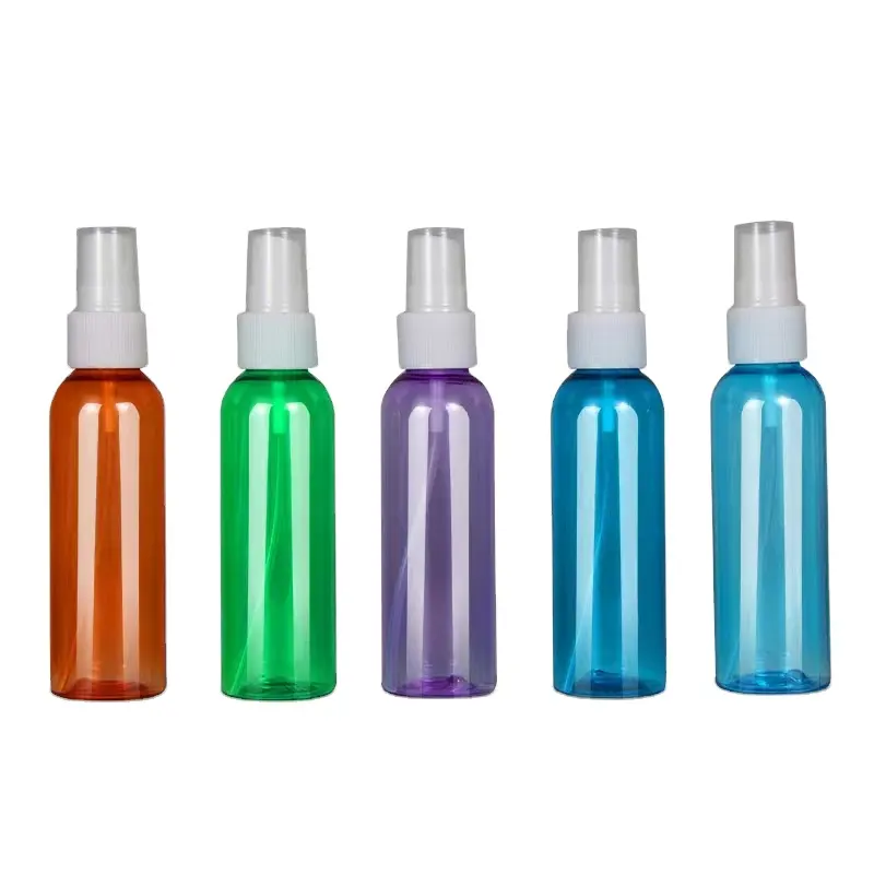 hard bottle 30ml 50ml 60ml 100ml 120ml Pet Plastic Mist Spray Bottle Clear amber black green blue Spray Bottle