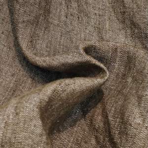 En stock – Tissus en lin pur 100 % biologique, lin européen <span class=keywords><strong>de</strong></span> luxe, style bicolore, sergé teint en fil, pour blazers et textiles <span class=keywords><strong>de</strong></span> maison - Product Image 1