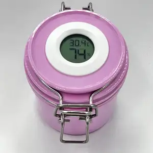 Wimpernkleber-Speicherbehälter mit individuellem Logo aktivierter Kleber-Speicherbehälter mit Temperatur und Luftfeuchtigkeit für das Wimpernverlängerungswerkzeug
