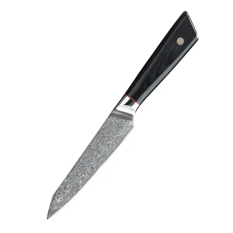 Custom 5" Inch Japanese Damascus Knife 67 layers Damascus Stainless Steel Aus10 Kuchenmesser G10 Handle Kitchen Knife