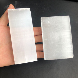 Plaques minéraux polies de haute qualité, en flacon de selénite blanc, cristal naturel, Feng Shui, <span class=keywords><strong>Image</strong></span> de décoration pour la maison, vente en gros, 2kg - Product Image 4