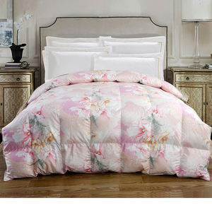 Édredon avec motif de fleurs, <span class=keywords><strong>couette</strong></span> personnalisée, 100% coton, 4 saisons, 1 pièce, élégante, en Duvet d'oie - Product Image 1