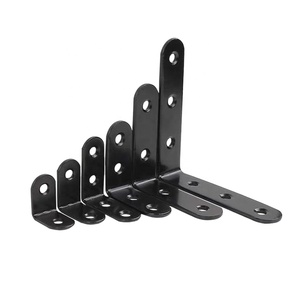 Alta Qualidade Preto Plating Aço Laminado Prateleira Suporte Bracket L Bracket Metal Corner Bracket - Product Image 6
