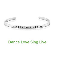 Bracelet personnalisé gravé en acier inoxydable de 4 mm, personnalisation légère, bracelet inspirant personnalisé