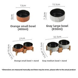 Ciotola Doppia in Ceramica Geometrica Premium con Supporto Integrato per Alimentazione, Rialzata per Protezione del Collo, per Gatti e Cani di Piccola e Media Taglia - Product Image 6