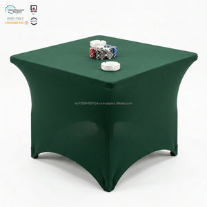 Housse de table extensible en spandex noir opaque de 32 pouces pour cocktail - Product Image 1