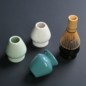 Juego de 3 piezas de batidor de té matcha tradicional japonés hecho a mano, de bambú natural, para ceremonia, con cuchara chasen, al por mayor - Product Image 5