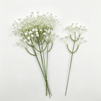 Fleur artificielle en gypsophile à tige unique, faite à la main, style nordique, pour décoration de mariage et de maison, arrangement floral