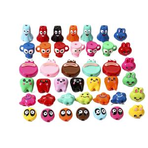 2025 nouveau fabricant en gros dessin animé animaux yeux 3D perles acryliques en trois dimensions collier bijoux Bracelet Bracelet perles - Product Image 1