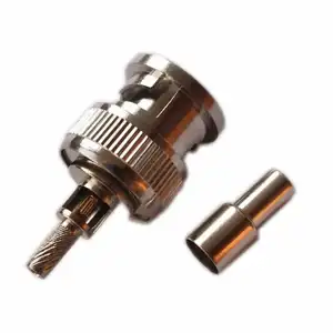 Bnc Mannelijke Stekker Rechte Krimp Rg174 Rg58 Kabel Rf Connector