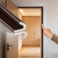 Tira de Sellado de Seguridad Moderna en Forma de V, Autoadhesiva, de Espuma, para Puertas y Ventanas Antirrobo