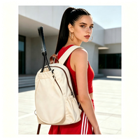 Tas Ransel Raket Ringan Custom OEM dengan Kompartemen Sepatu, Tas Olahraga Multifungsi untuk Perlengkapan Badminton & Tenis