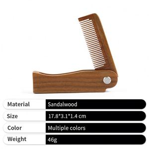 New Promotional Engraved Portable Manufacturer in Stock Lightweight Wooden Comb for Home Use - Product Image 3
