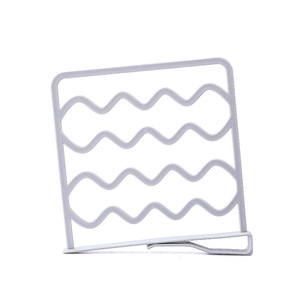 Clothing Organizer Partition Rack Adjustable <b>Hook</b> Type White And Gray Rectangle <b>Shelf</b> Divider For Wardrobe Storage - Product Image 5