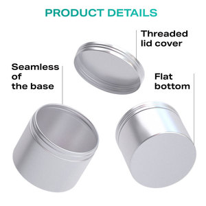 Mini Colorful Aluminum <strong>Tea</strong> Tin with Lids Food Grade Packaging Container Coffee Candle Tin Metal Aluminum <strong>Jars</strong> - Product Image 3